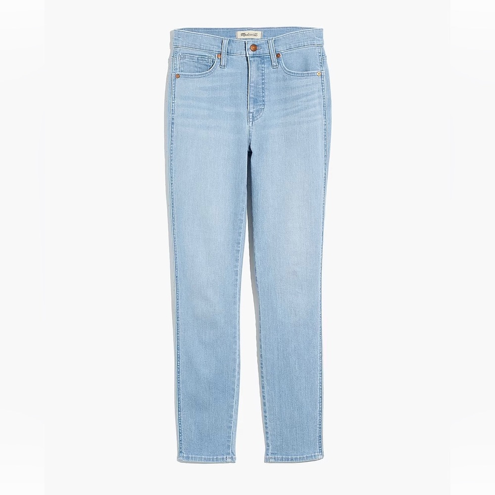 Madewell Curvy High-Rise Skinny Jeans in Longton Wash 10” high rise